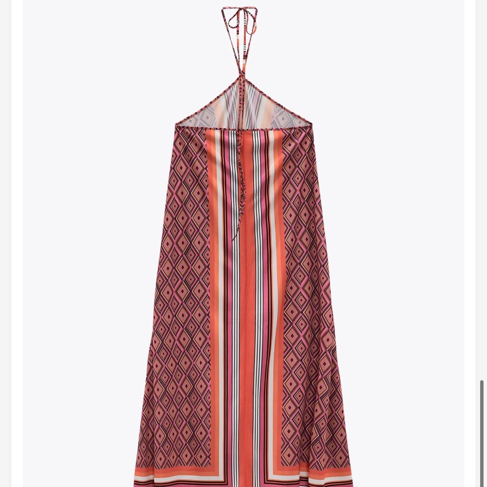 ZARA PRINTED MIDI DRESS - Picture 5 of 10